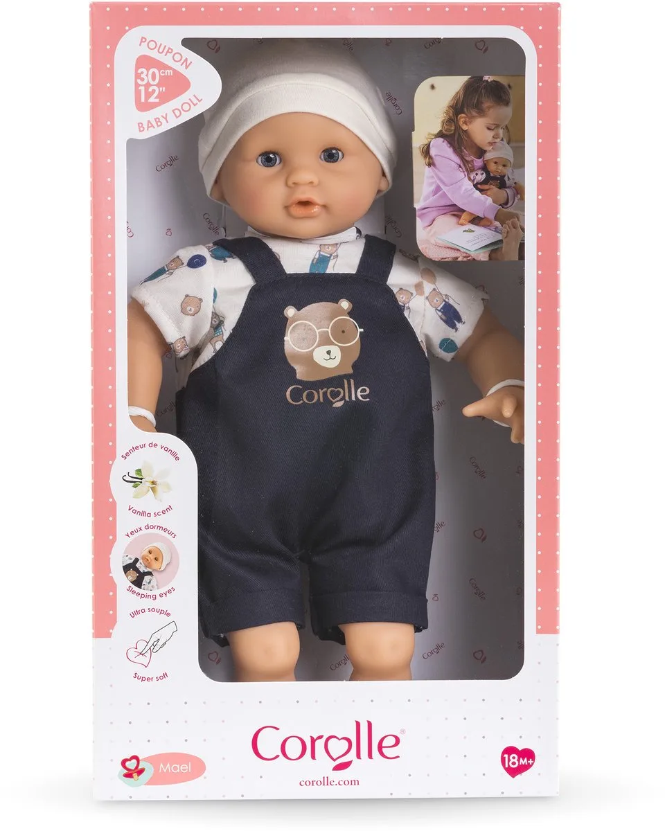 Mon Premier Babypop Mael - 30cm van Corolle in Marineblauw – productfoto