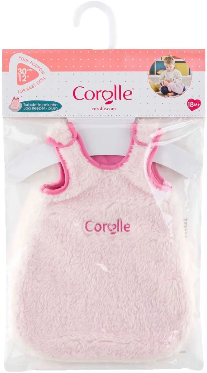 pluche slaapzak poppen roze 30cm - accessoire voor poppen. fra Corolle i Flerfarvet – produktbillede