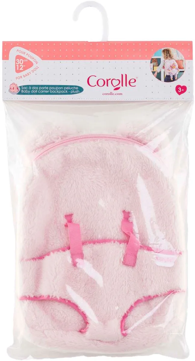 Pink Plush Dolls Carrying Backpack 30cm von Corolle in Mehrfarbig – Produktfoto