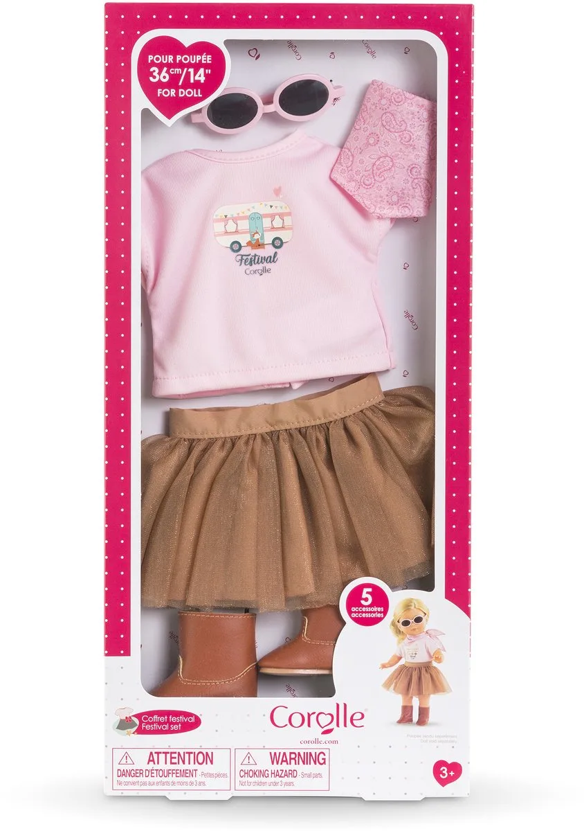 poppenkleding Festival Set - 36cm - outfit voor babypoppen. von Corolle in Mehrfarbig – Produktfoto