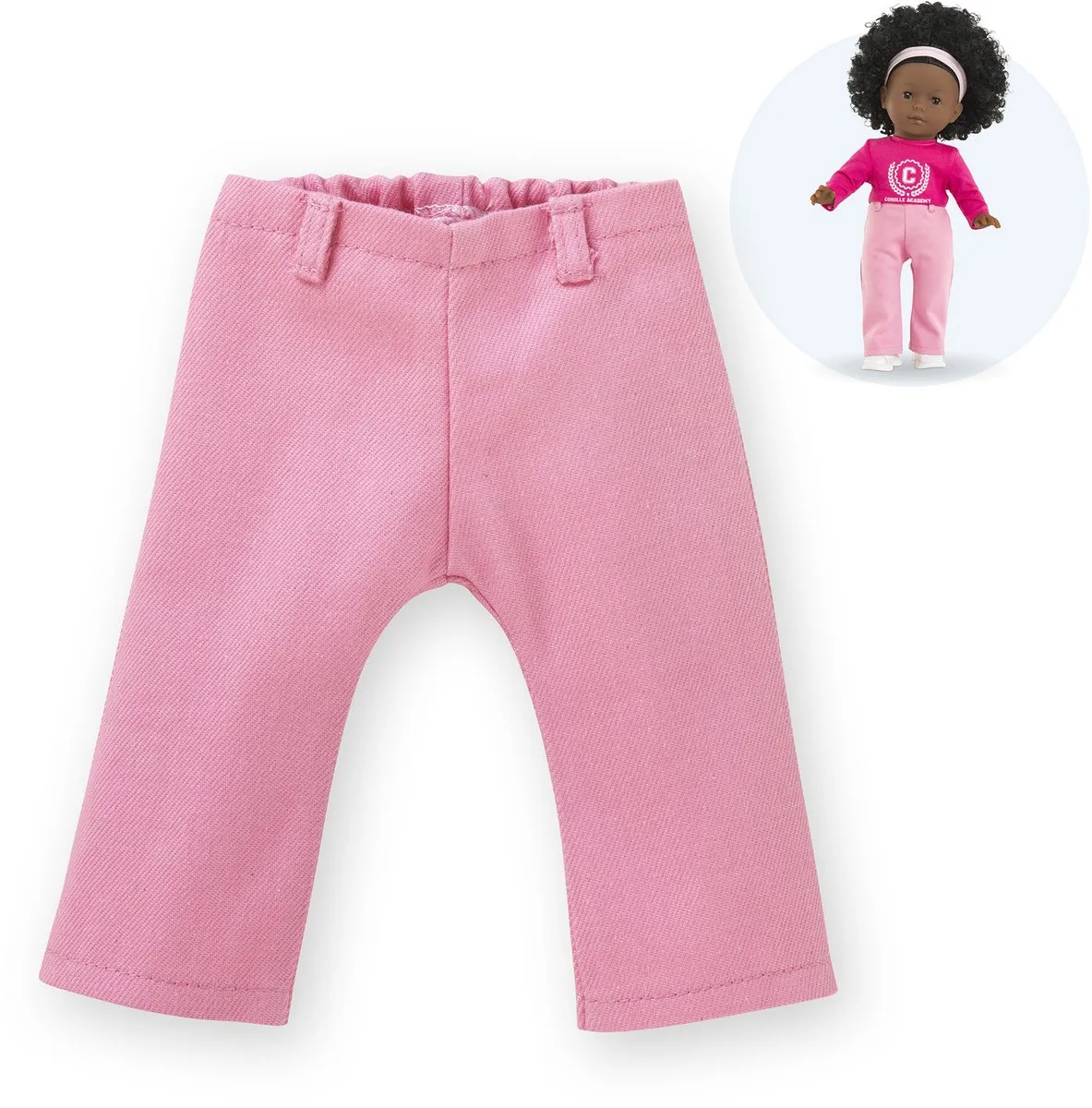 poppenkleding jeans voor poppen 36cm - poppenaccessoire. van Corolle in Roze – productfoto