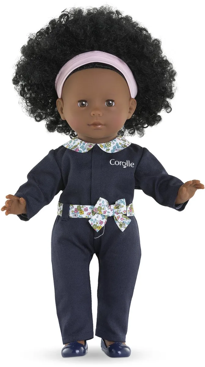 poppenkleding jumpsuit 36cm - accessoire babypop. fra Corolle i Marineblauw – produktbillede
