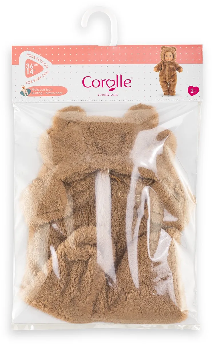poppenkostuum berenpakje 36cm zachte onesie. von Corolle in Braun – Produktfoto