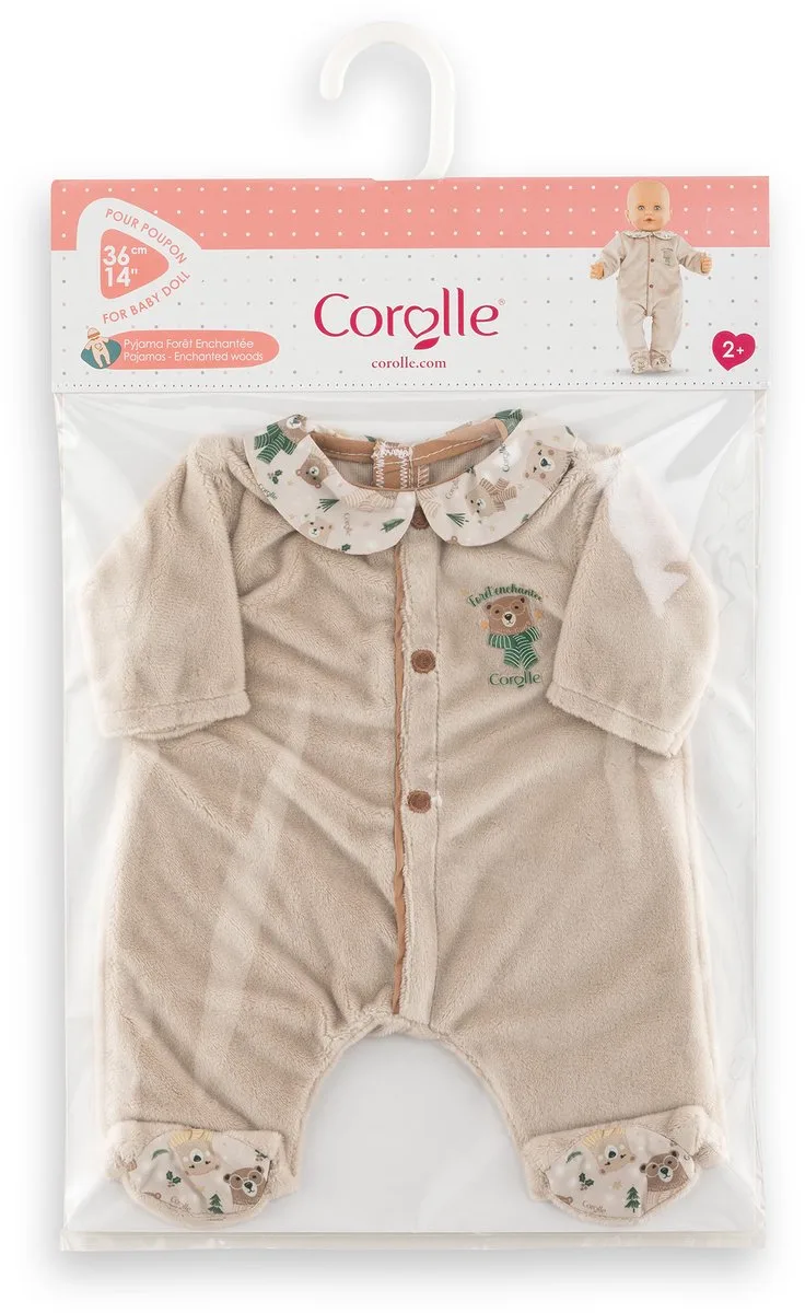 poppenpyjama Betoverd Bos 36cm - poppenkleding polyester. de Corolle en Multicolore – photo du produit