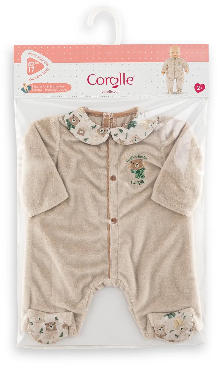 poppenpyjama Betoverd Bos 42cm - poppenkleding dieren thema. von Corolle in Mehrfarbig – Produktfoto