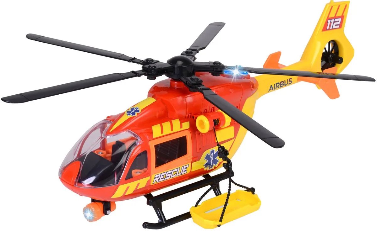 Ambulance Helicopter - Ziekenhuis helicopter - Licht en geluid - Draaiende propeller - Vanaf 3 jaar från Dickie Toys i Röd – produktbild