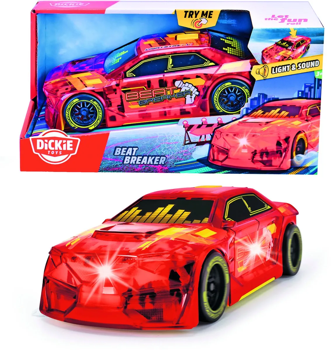 Voiture Éclair Breaker 20 Cm 20 Cm de Dickie Toys en Rouge – photo du produit