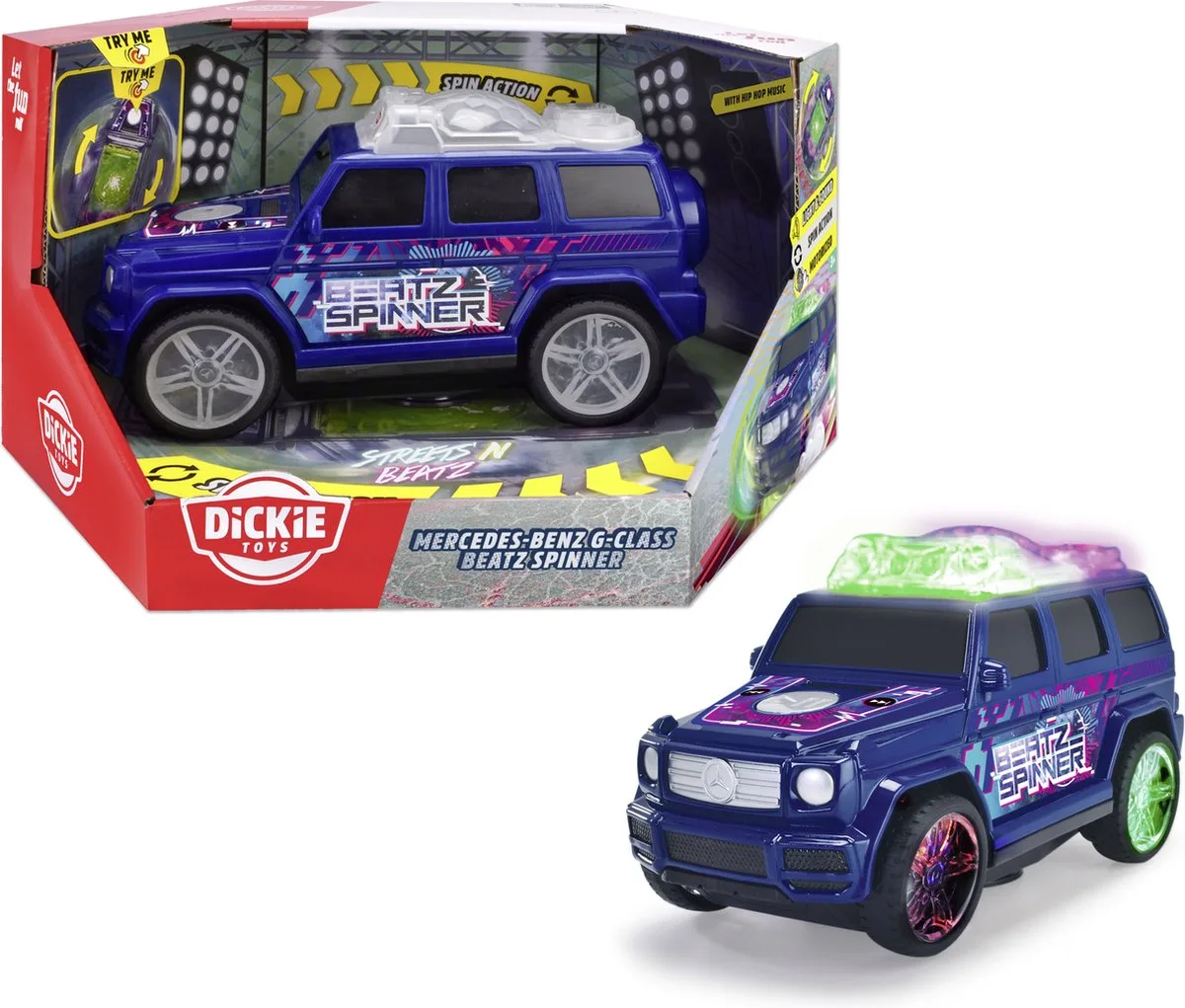 Beatz Spinner - Mercedes G Class - 24cm från Dickie Toys i Blå – produktbild