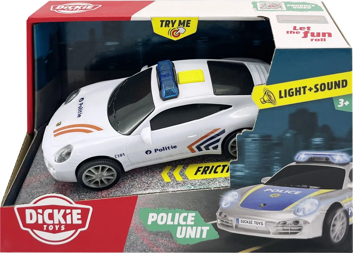 Belgische Police wagen - Porsche by Dickie Toys in White – product photo