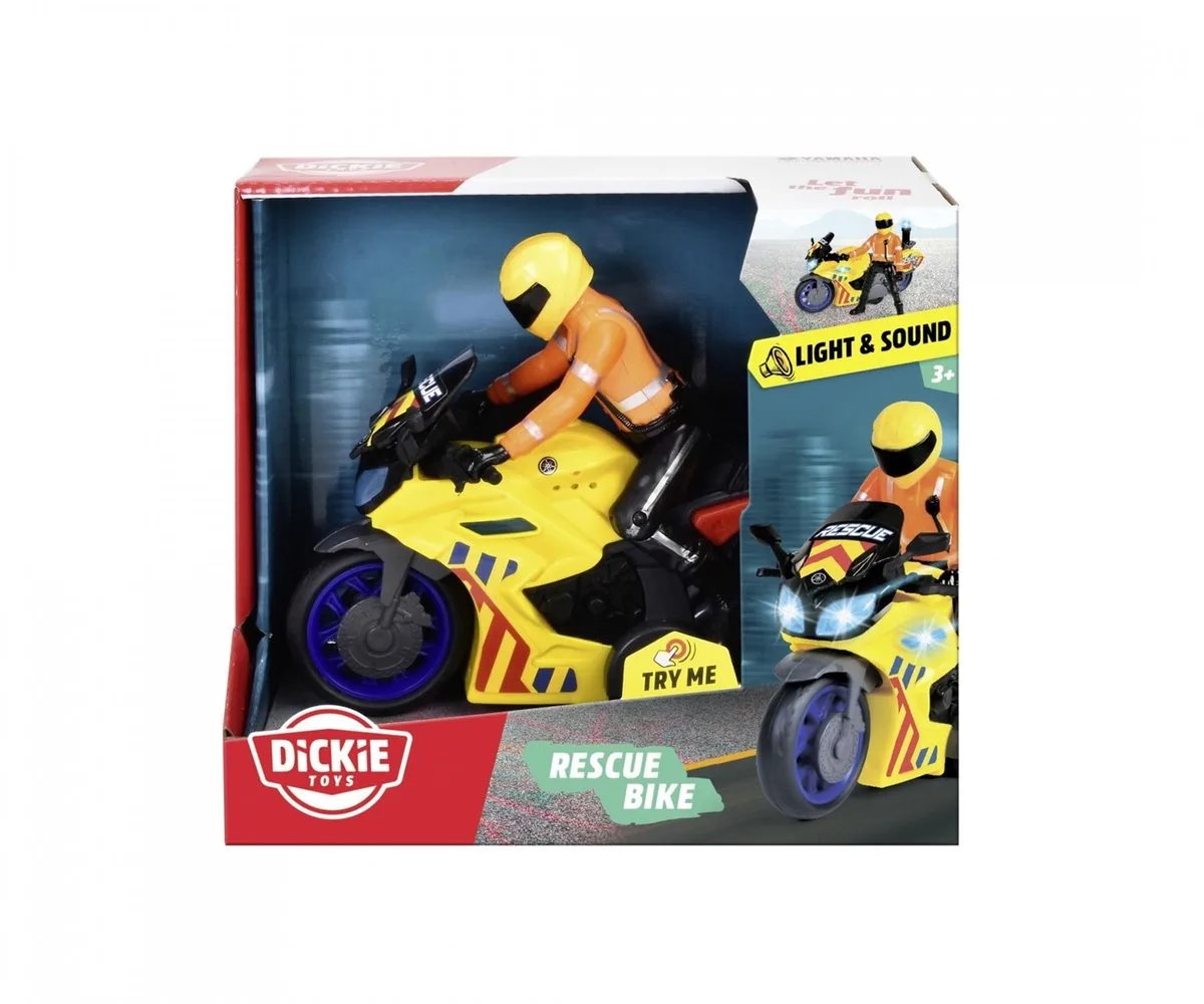Frictie Reddingsmotor met Licht en Geluid fra Dickie Toys i Flerfarvet – produktbillede