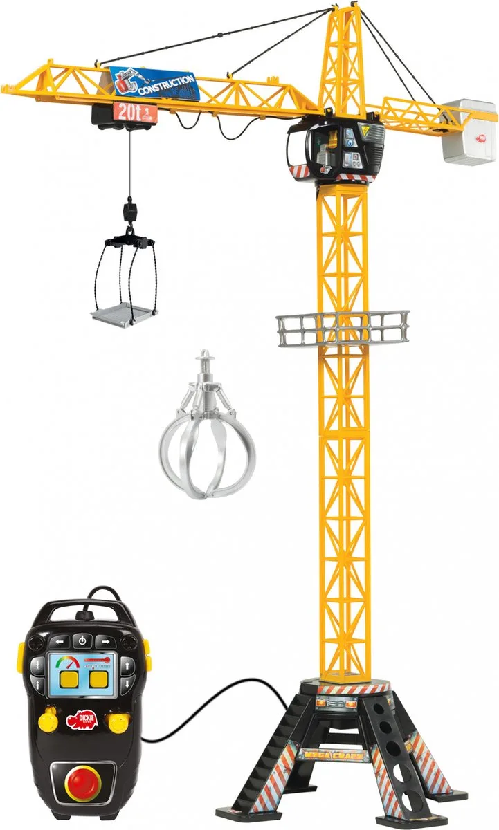 Jeu De Construction Mega Crane de Dickie Toys en Jaune, Noir – photo du produit