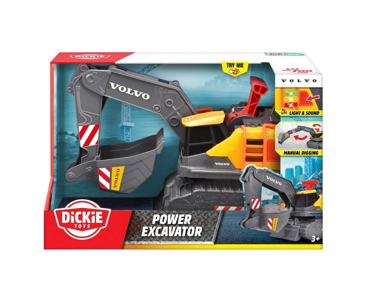 Graafmachine Volvo från Dickie Toys i Grå – produktbild