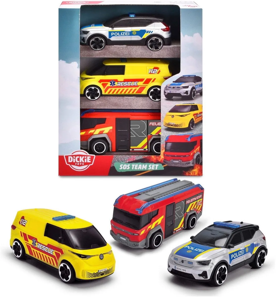Hulpdienstvoertuig SOS-team Kant-en-klaar model Hulpdienstvoertuig (model) van Dickie Toys in Meerkleurig – productfoto