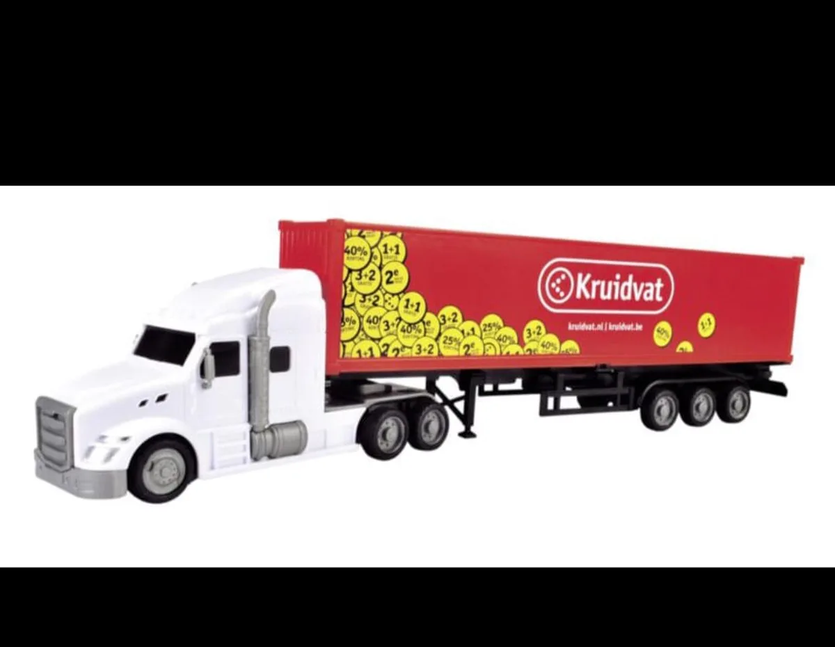 Kruitvat Truck - speelgoed kinderen - vrachtwagen - plezier van Dickie Toys in Wit – productfoto