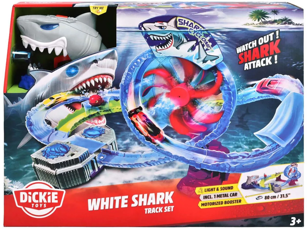 White Shark Track Set, Rennbahn von Dickie Toys in Universeel – Produktfoto