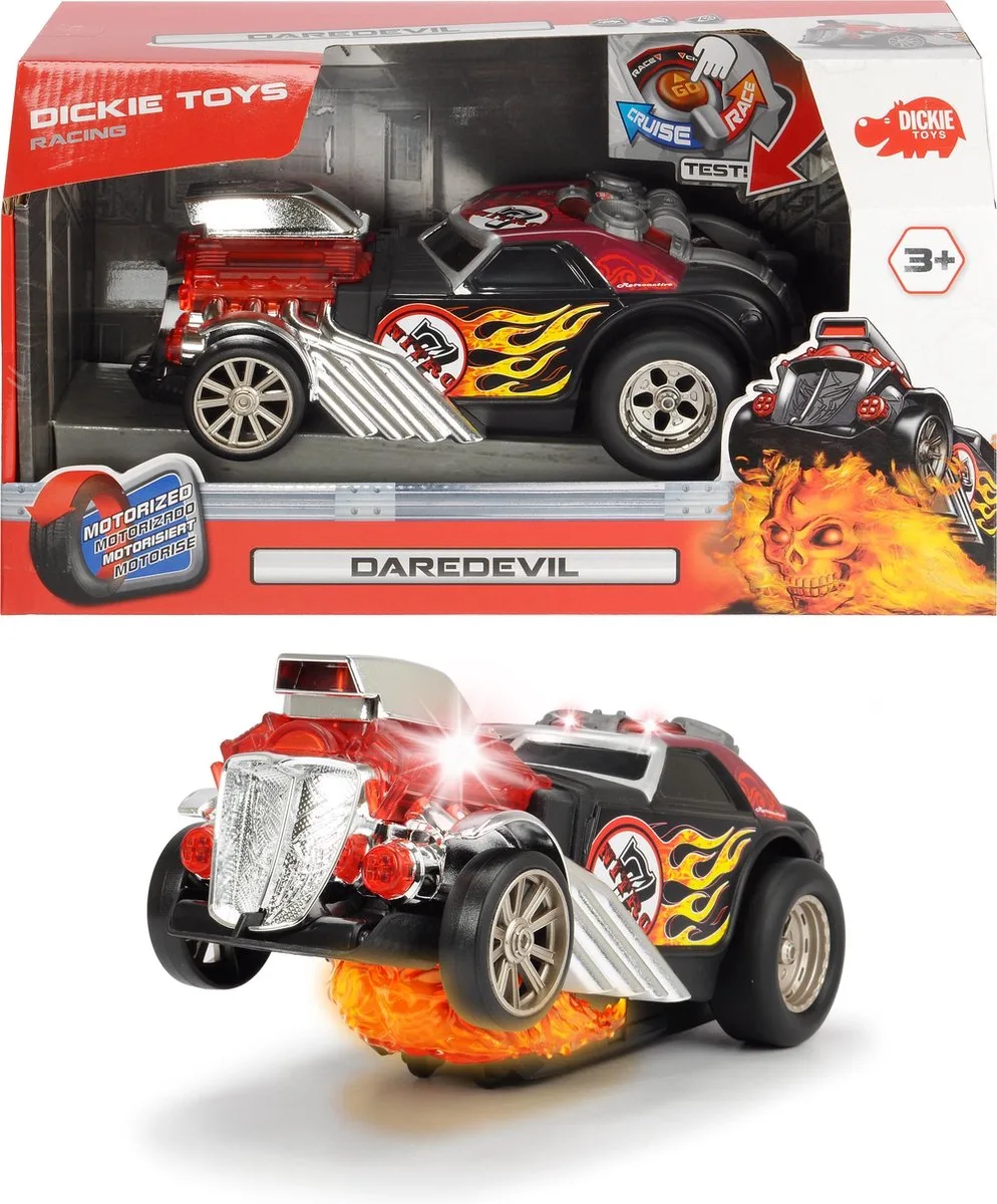 Racing Daredevil met licht en geluid 24cm von Dickie Toys in Mehrfarbig – Produktfoto