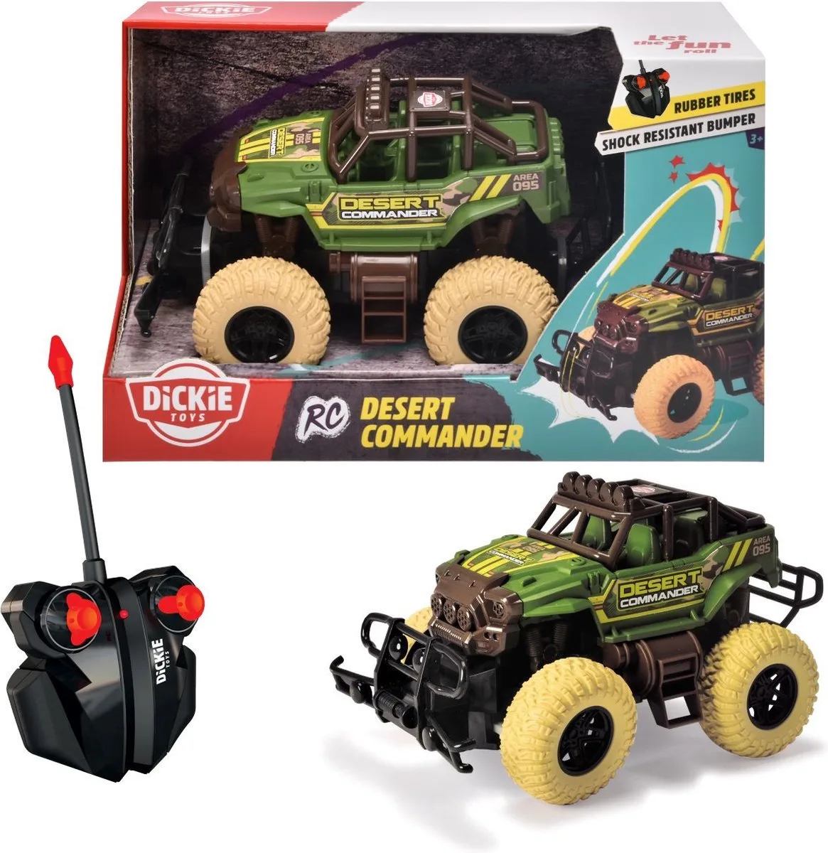 RC Desert Commander - RC voertuig fra Dickie Toys i Sort – produktbillede