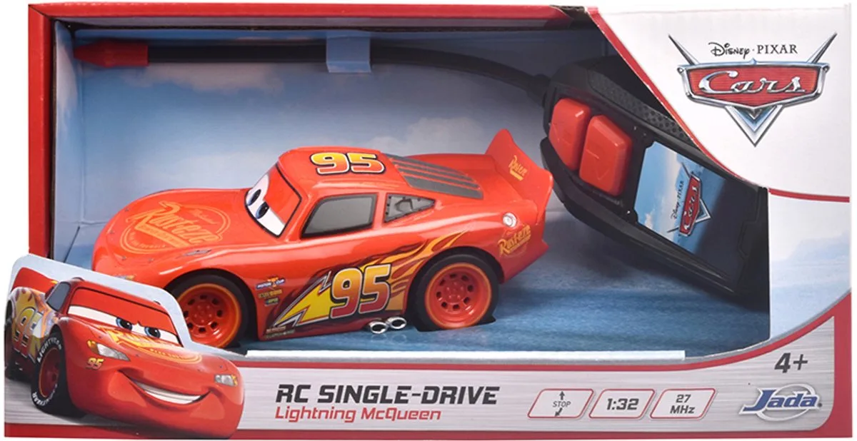 RC Radiografisch Bestuurbare Cars Auto - Bestuurbare Bliksem McQueen de Dickie Toys en Multicolore – photo du produit