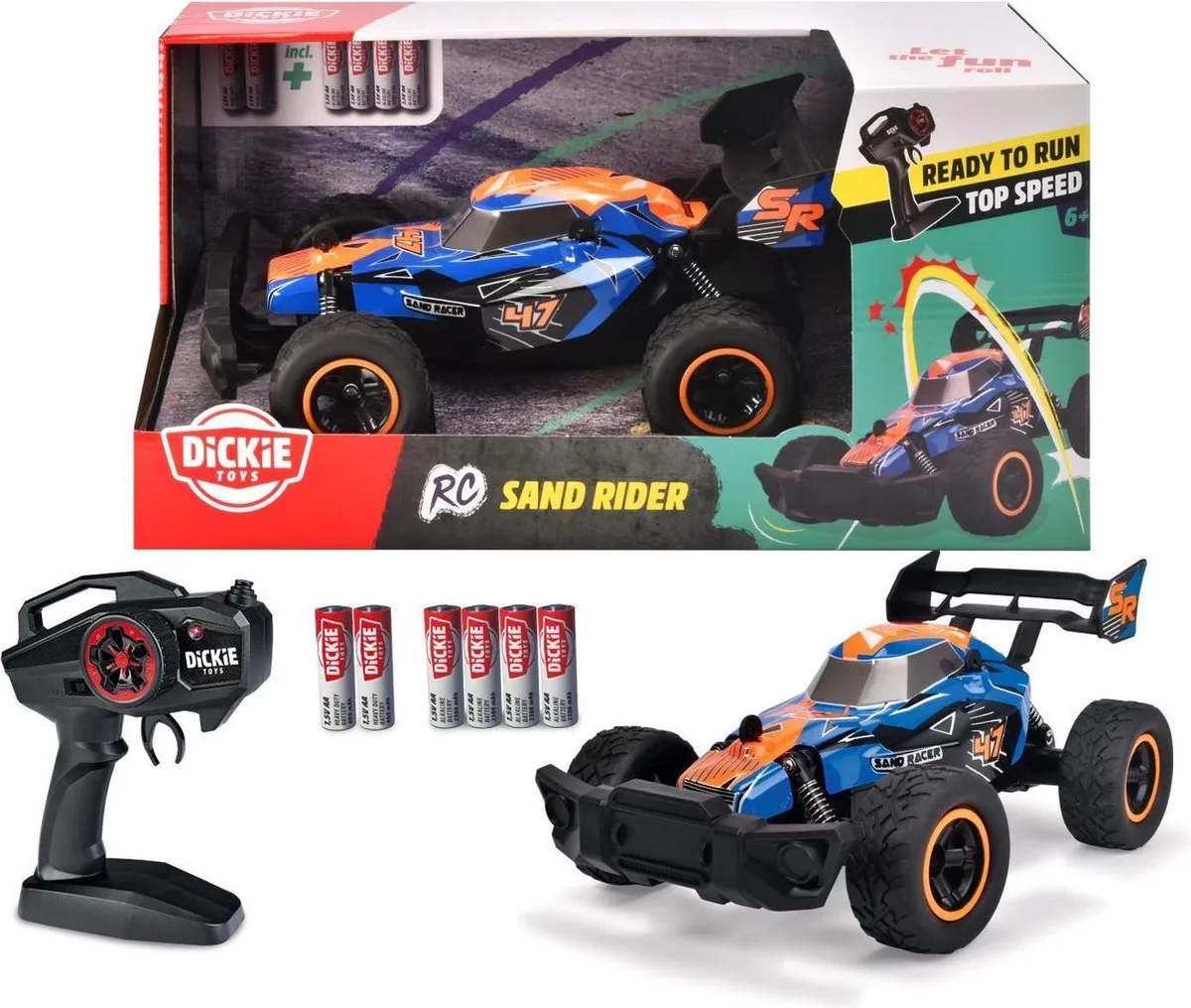 RC Sand Rider, RTR fra Dickie Toys i Blå – produktbillede