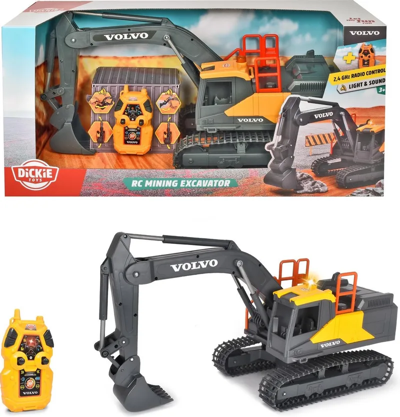 Dickie Radiostyrd Rc Grävmaskin Volvo Med Ljus Och Ljud 60 Cm von Dickie Toys in Gelb – Produktfoto