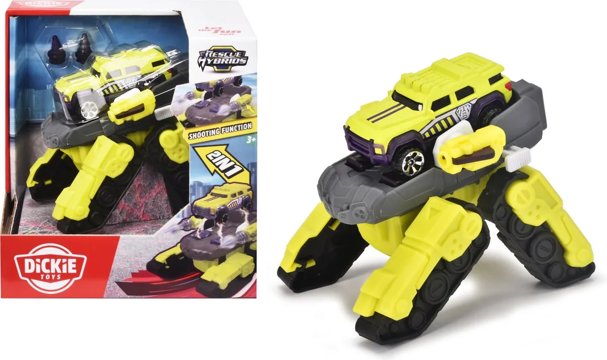 Rescue Hybrids Spider Tank - Speelgoedvoertuig de Dickie Toys en Rouge – photo du produit