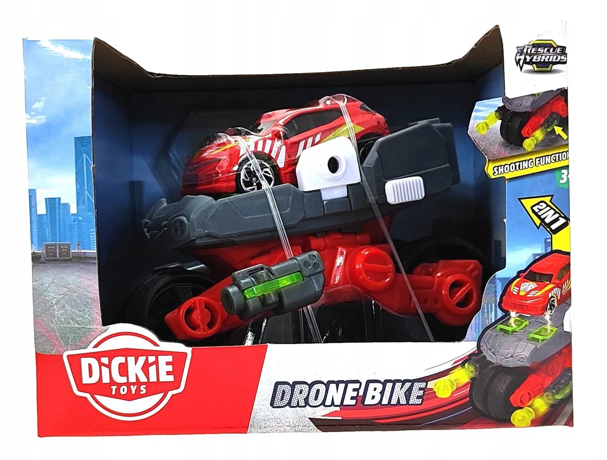 Rode Drone Bike Robotvoertuig - 3 jaar+ de Dickie Toys – photo du produit