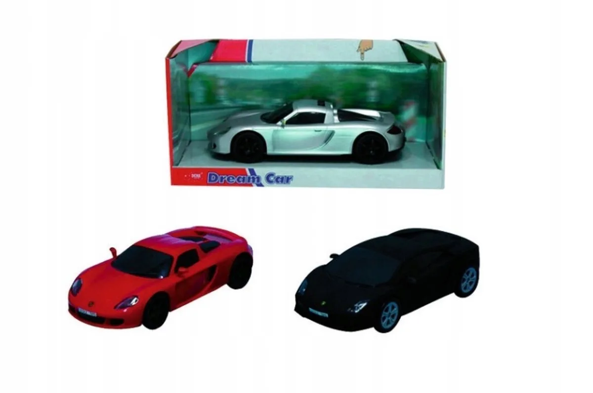 Speelgoedauto - Sportwagen met Geluid & Vrijloop (18cm) von Dickie Toys in Schwarz – Produktfoto