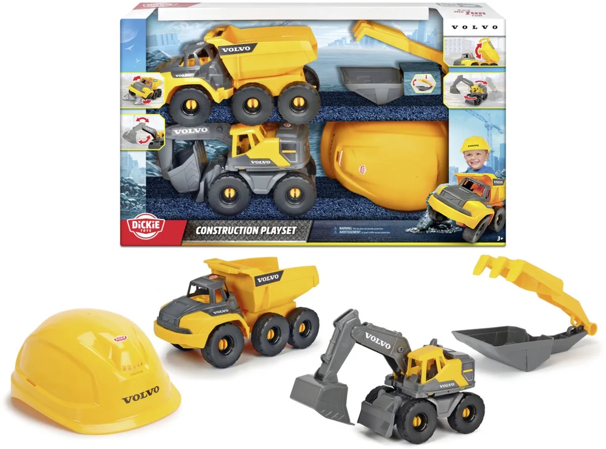 Speelgoedvoertuig van Dickie Toys in Geel – productfoto