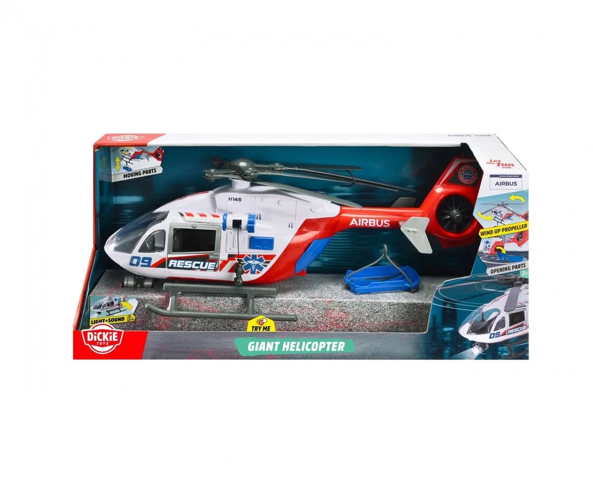 Speelgoedvoertuig Helikopter - Airbus H145 - Licht en geluid från Dickie Toys i Flerfärgad – produktbild