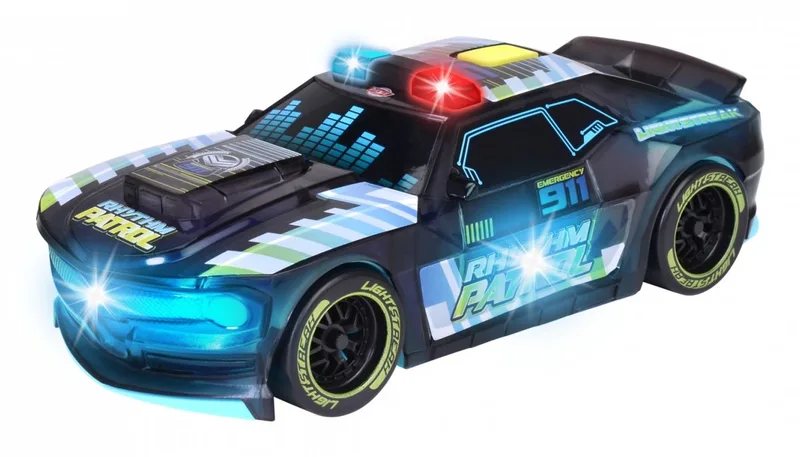 Speelgoedvoertuig politie auto - Rhythm Patrol met licht en geluid von Dickie Toys in Mehrfarbig – Produktfoto