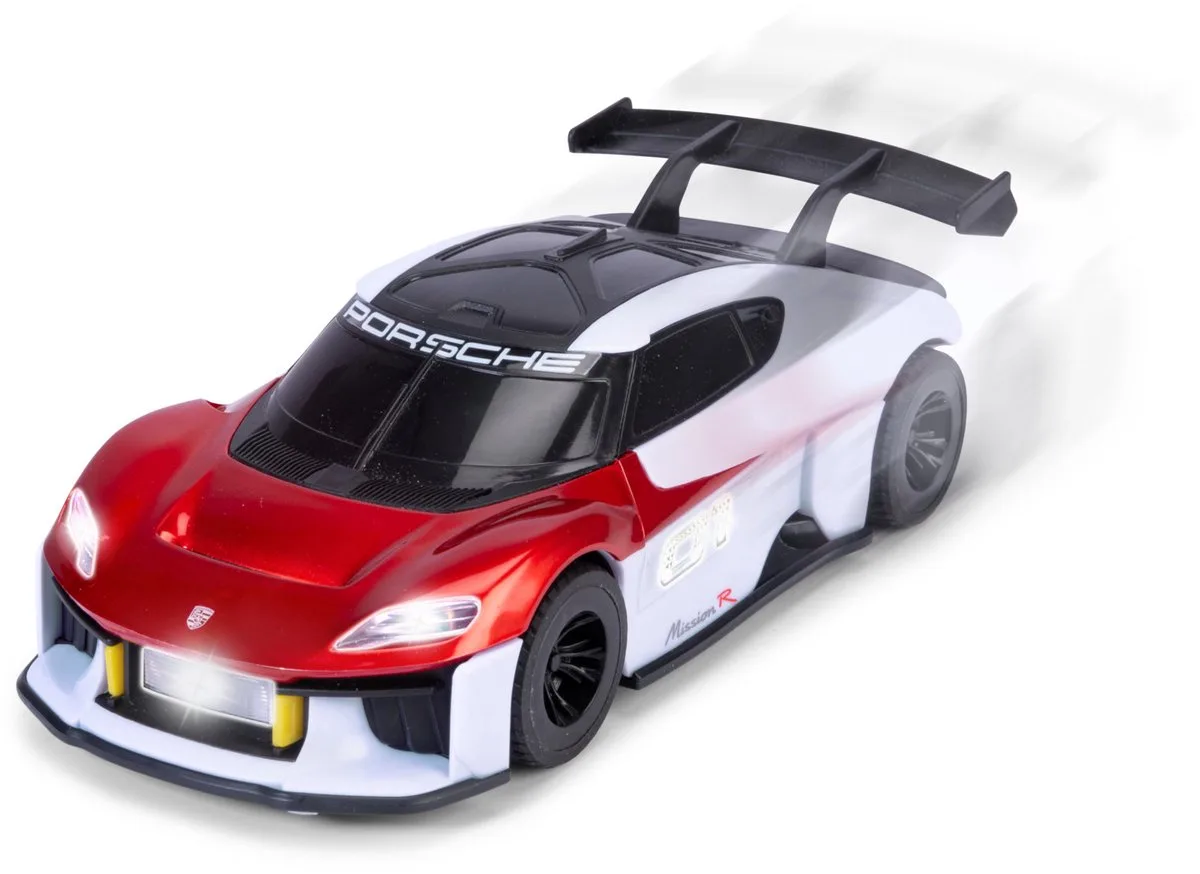 Speelgoedvoertuig Porsche Mission R 21cm - pull-back, licht en geluid från Dickie Toys – produktbild