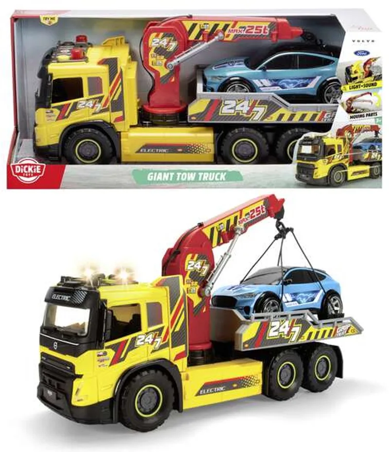 speelgoedvoertuig - takelwagen met licht en geluid från Dickie Toys i Flerfärgad – produktbild