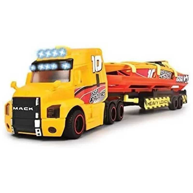 Stads Vrachtwagen Trailer Zee Race Licht En Geluid 41 Cm by Dickie Toys – product photo