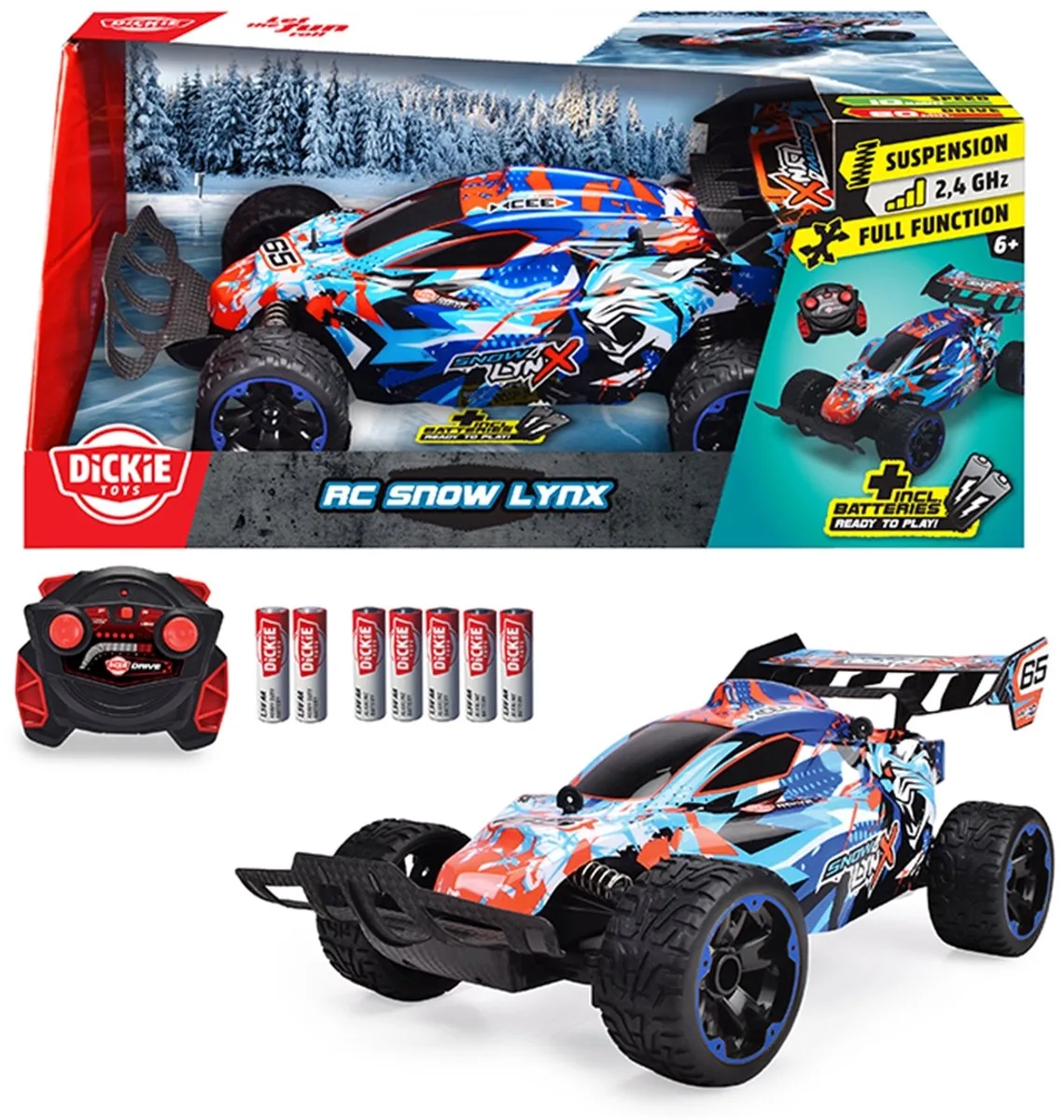 Toys 201106015 Snow Lynx 1:16 RC modelauto voor beginners Elektro Buggy de Dickie Toys en Multicolore – photo du produit