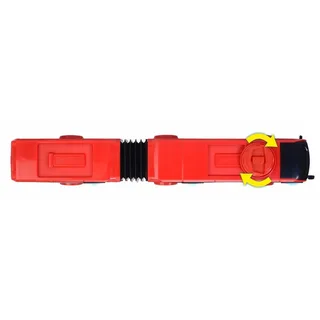 Volvo stadsbus - 40 cm - vrijloop en stuurmechanisme - vanaf 3 jaar - speelgoedvoertuig från Dickie Toys i Röd – produktbild 4 av 6