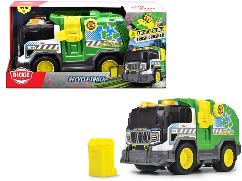 Vuilniskar - Vrachtwagen - Licht en geluid - Vanaf 3 jaar by Dickie Toys in Green – product photo