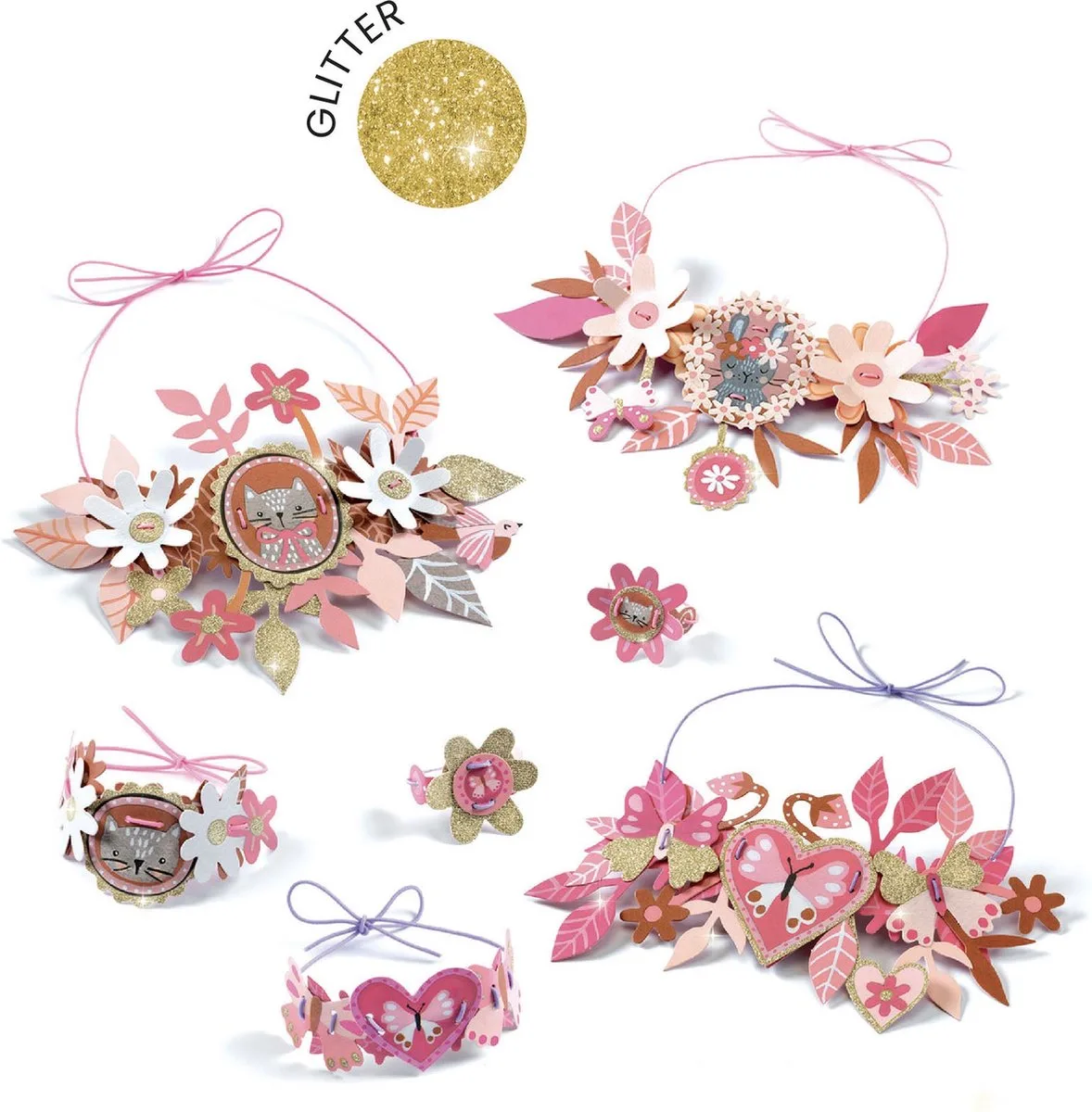 [6 jaar +] Beeldige medaillons by Djeco in Multicolour – product photo
