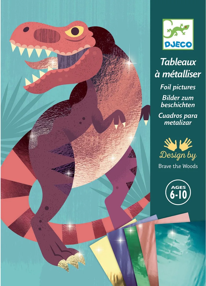 [6 jaar +] Schilderijtjes metalliseren - Jurassic van Djeco – productfoto