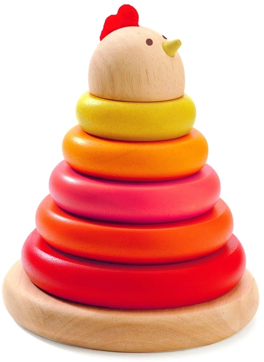 baby kleuren Cachempil * von Djeco in Rot, Weiß, Gelb, Orange – Produktfoto
