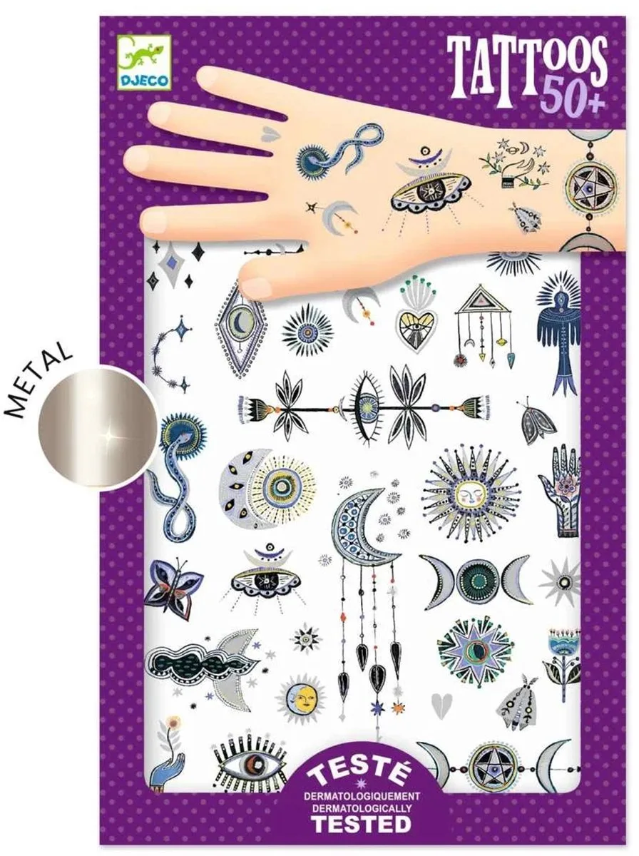 BODY ART - TATOUAGE Wicca - FSC MIX. by Djeco in Multicolour – product photo