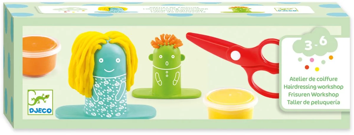 boetseerklei kapsalon 3-6jr van Djeco in Meerkleurig – productfoto