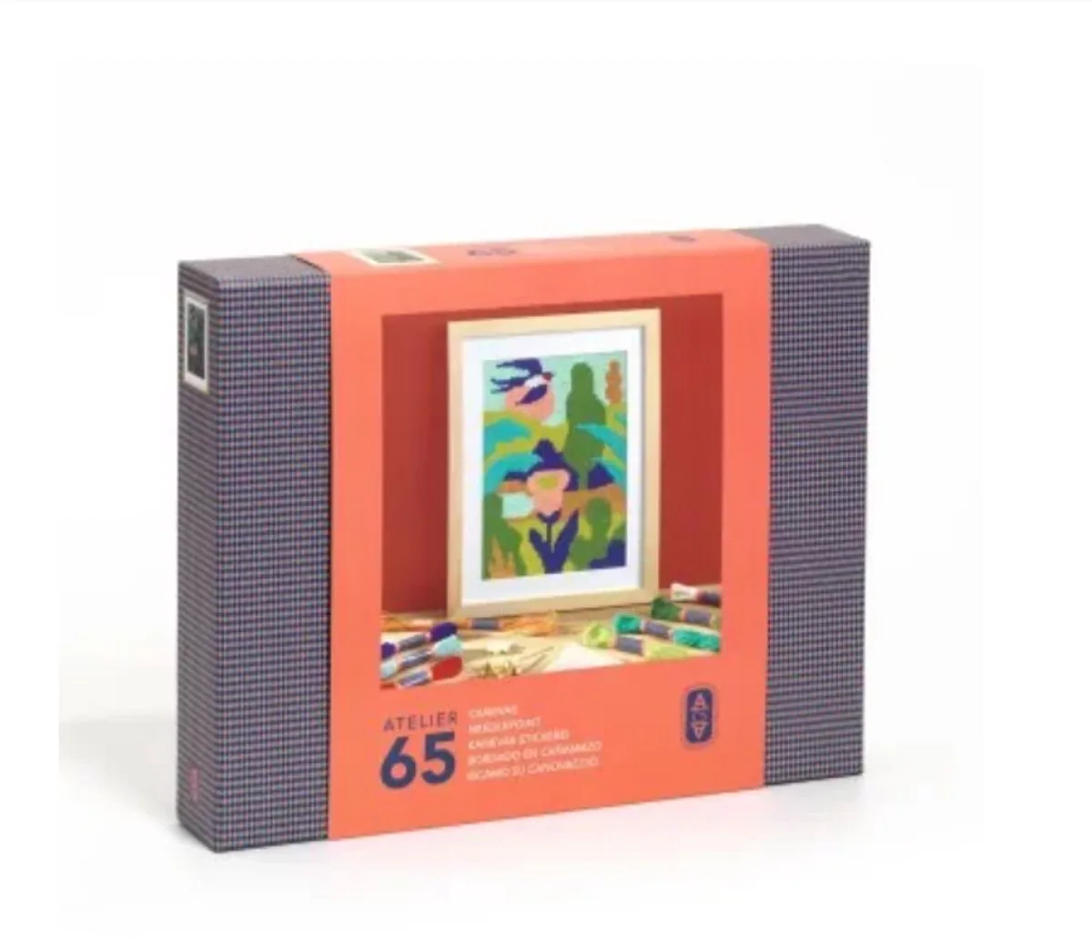 Borduren op stramien atelier 65 de Djeco en Multicolore – photo du produit