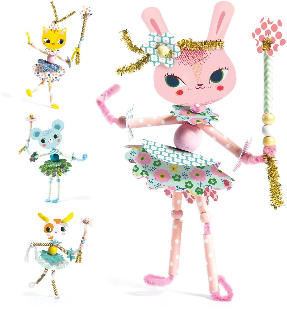 creatief papier My fairies von Djeco in Mehrfarbig – Produktfoto