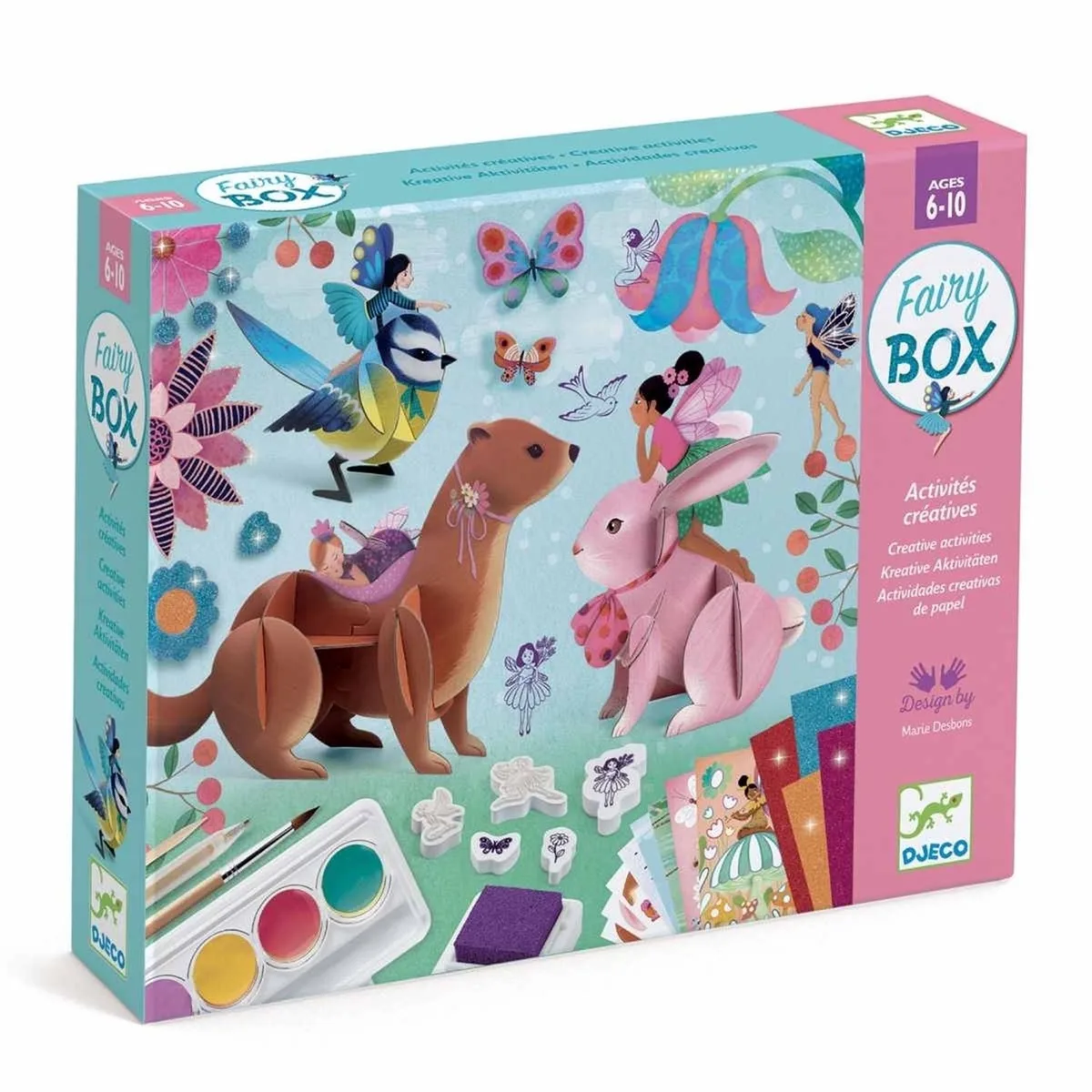 creatieve knutselset Fairy Box - multi-activiteitendoos FSC MIX. de Djeco en Multicolore – photo du produit