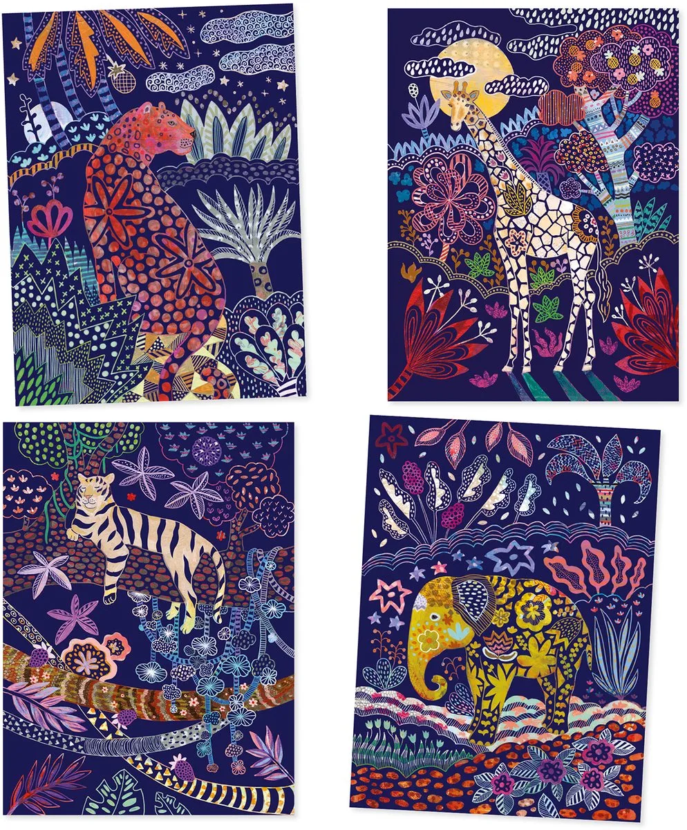 DJ09728 - kraskaarten Natuur de Djeco en Multicolore – photo du produit