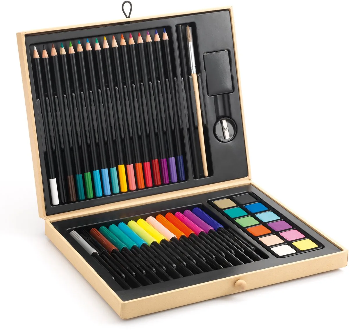 Djeco 46-delige Tekenkoffer DJ08797 de Djeco en Multicolore – photo du produit