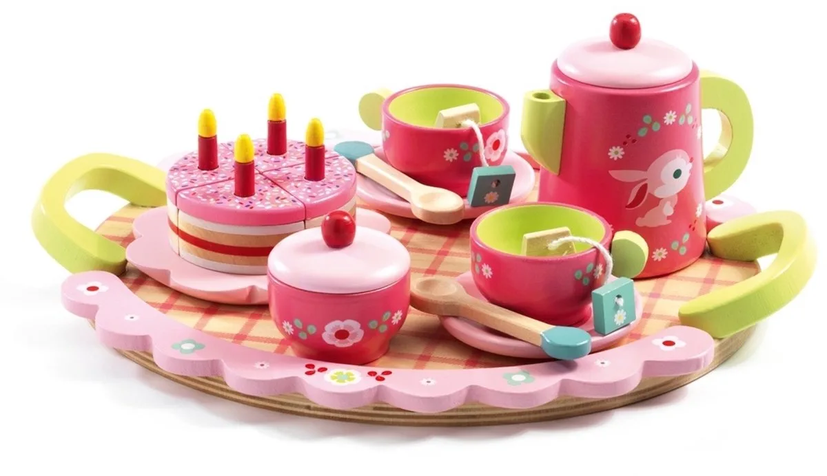 Djeco Houten Servies van Lili Rose by Djeco in Pink – product photo