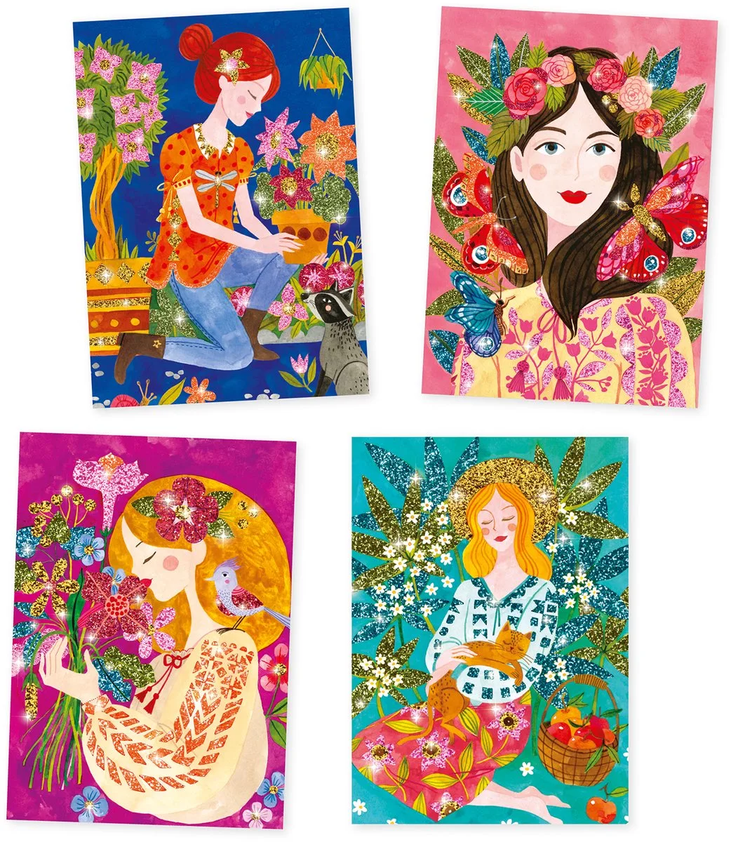 Glitterzand: de geur van bloemen fra Djeco i Flerfarvet – produktbillede