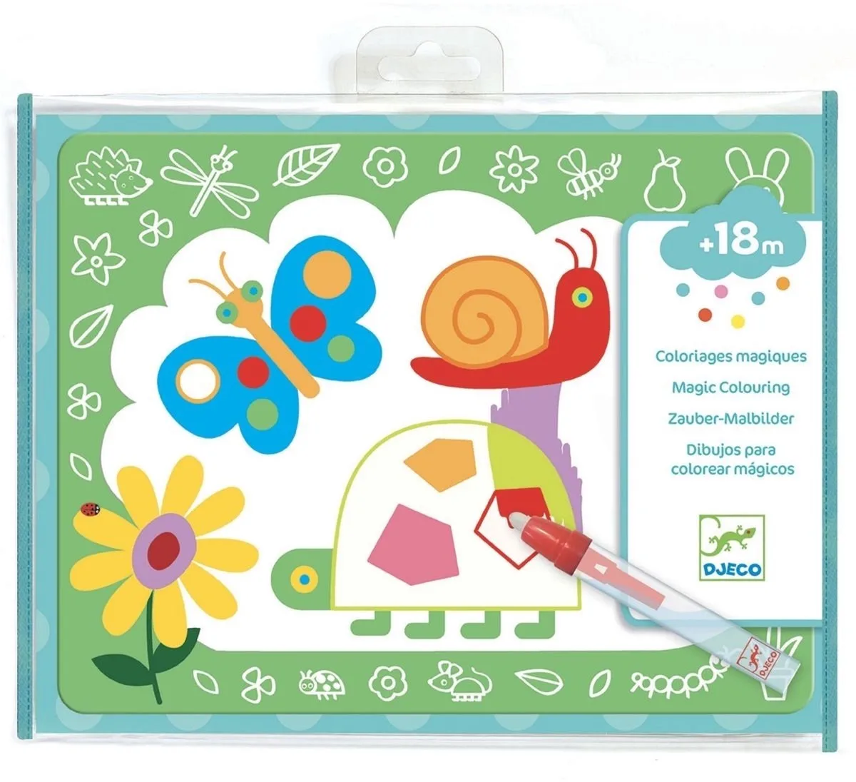 Kleuren met water Magische doodles de Djeco en Multicolore – photo du produit