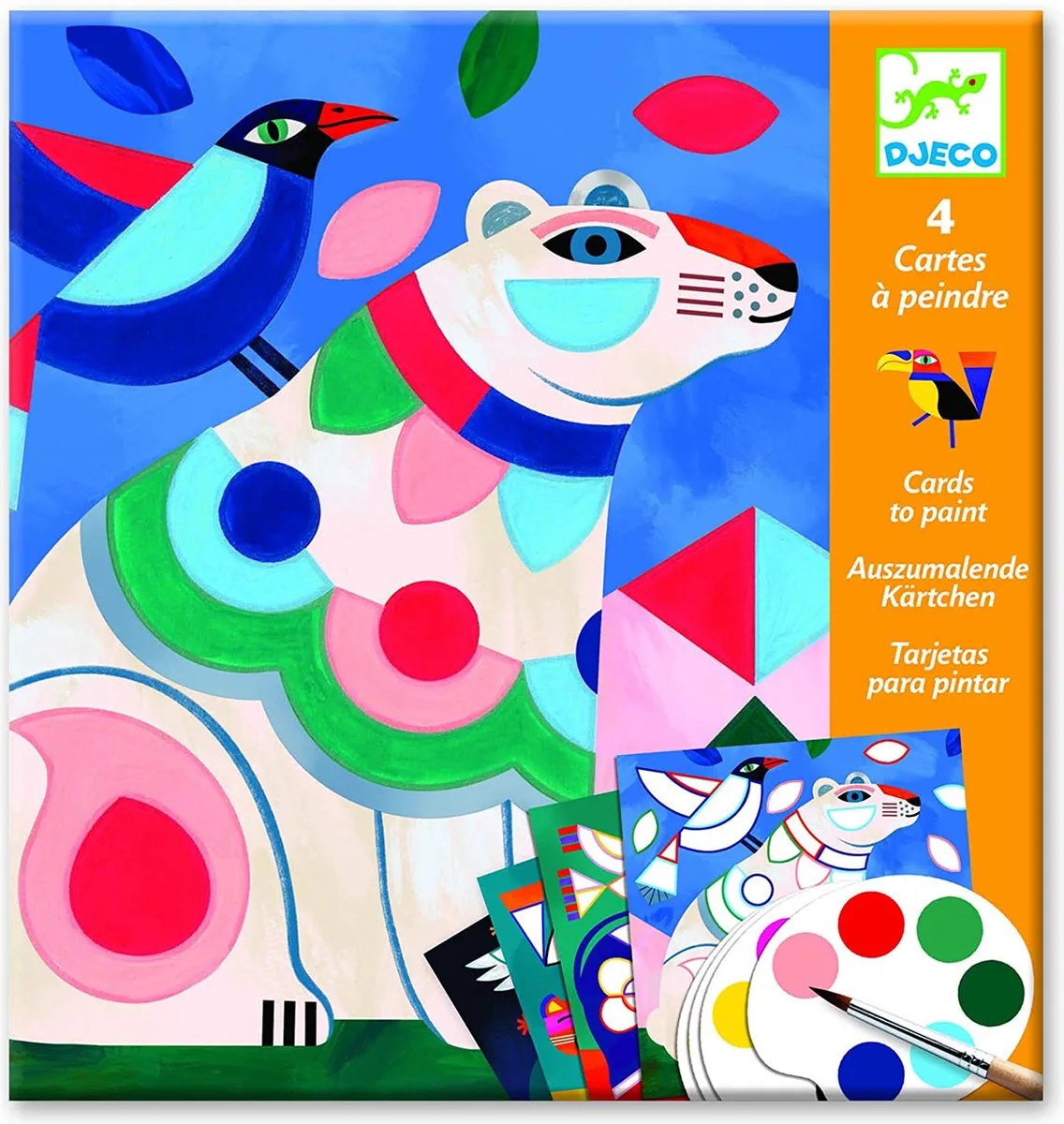 kleurplaten Fanciful Bestiary fra Djeco i Flerfarvet – produktbillede